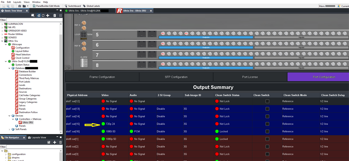 Format error in the output indicated by the yellow arrow